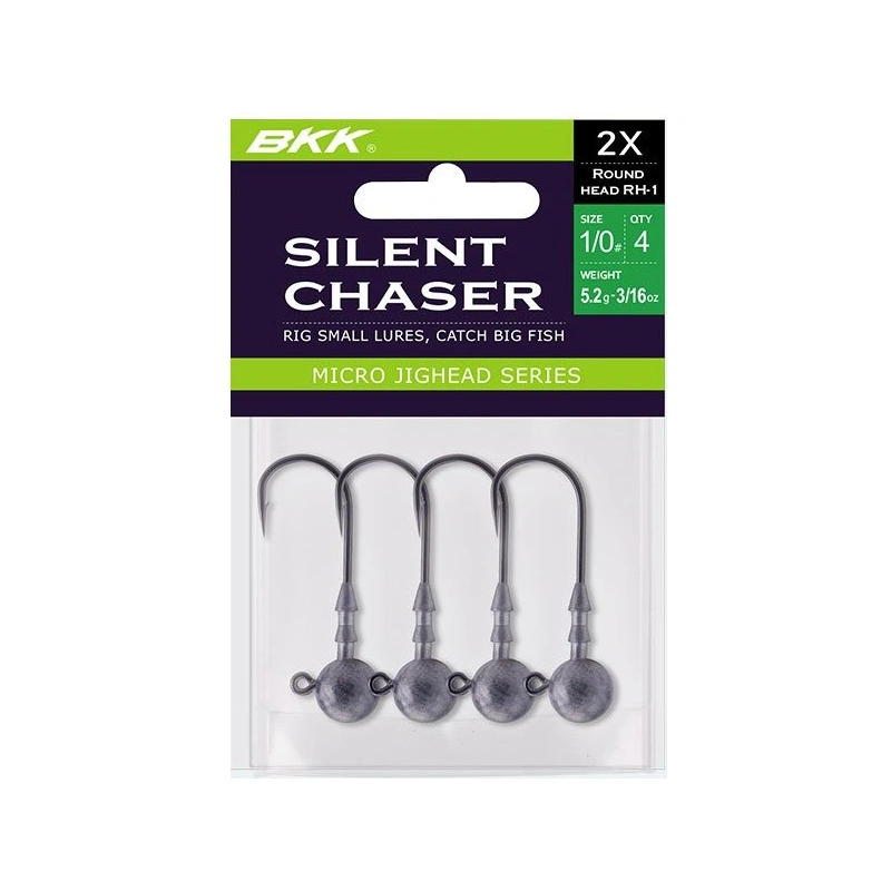 BKK Silent Chaser-Round Head 14gr (3'lü Paket) Jig Head - 4/0