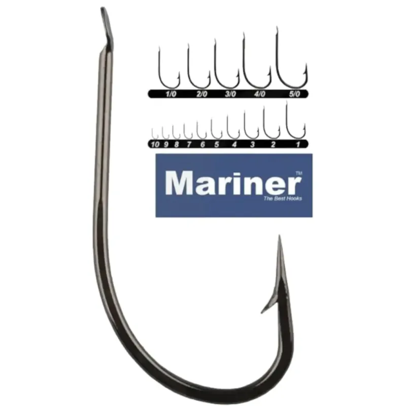 Mariner 50500 BL Chinu Siyah Nikel (100'lü kutu) Olta İğnesi - 4/0