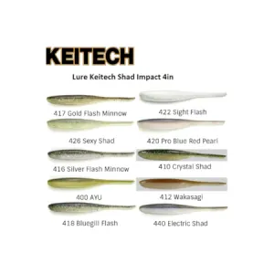 Keitech Shad Impact 10cm Silikon Yem - 410 Crystal Shad