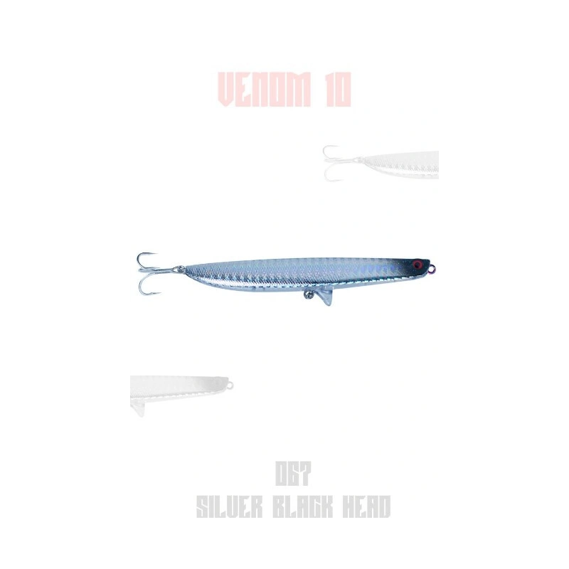 Fujin Venom 10 10.5gr 10cm Maket Balık - 067 Silver Black Head
