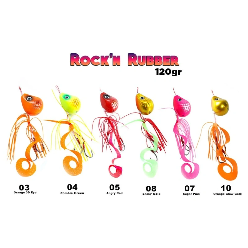 Fujin Rock'n Rubber 120gr Tai Rubber Set - 07 Sugar Pink