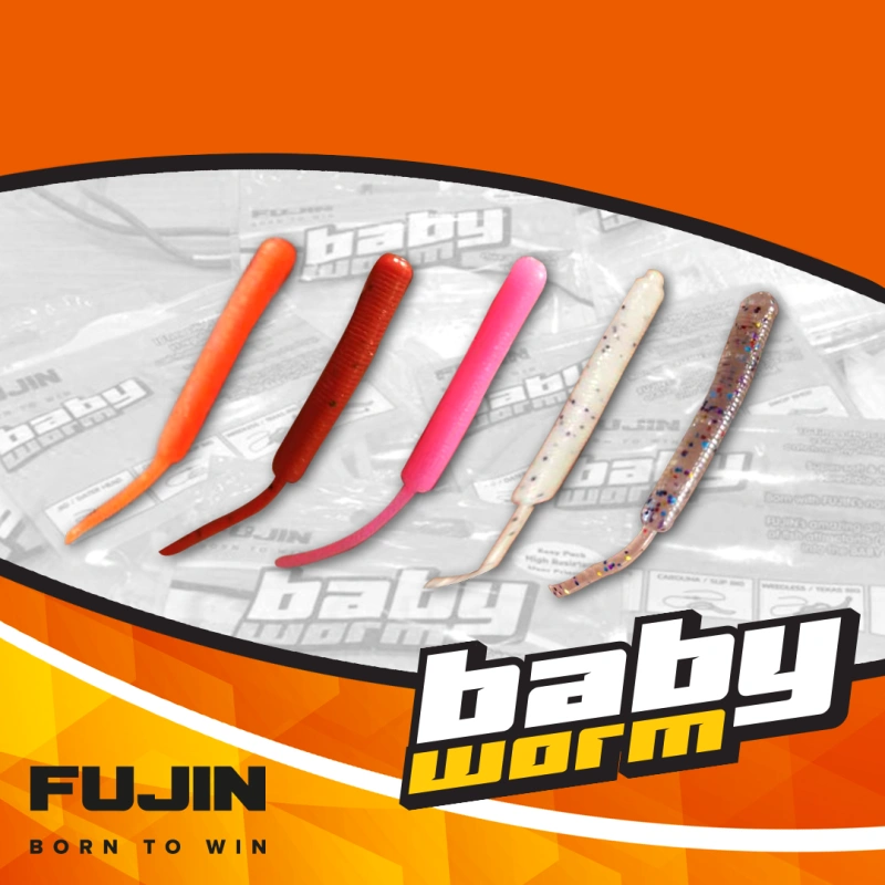 Fujin Baby Worm (18'li Paket) 5.2cm Floating LRF Silikonu - Shirasu Violet