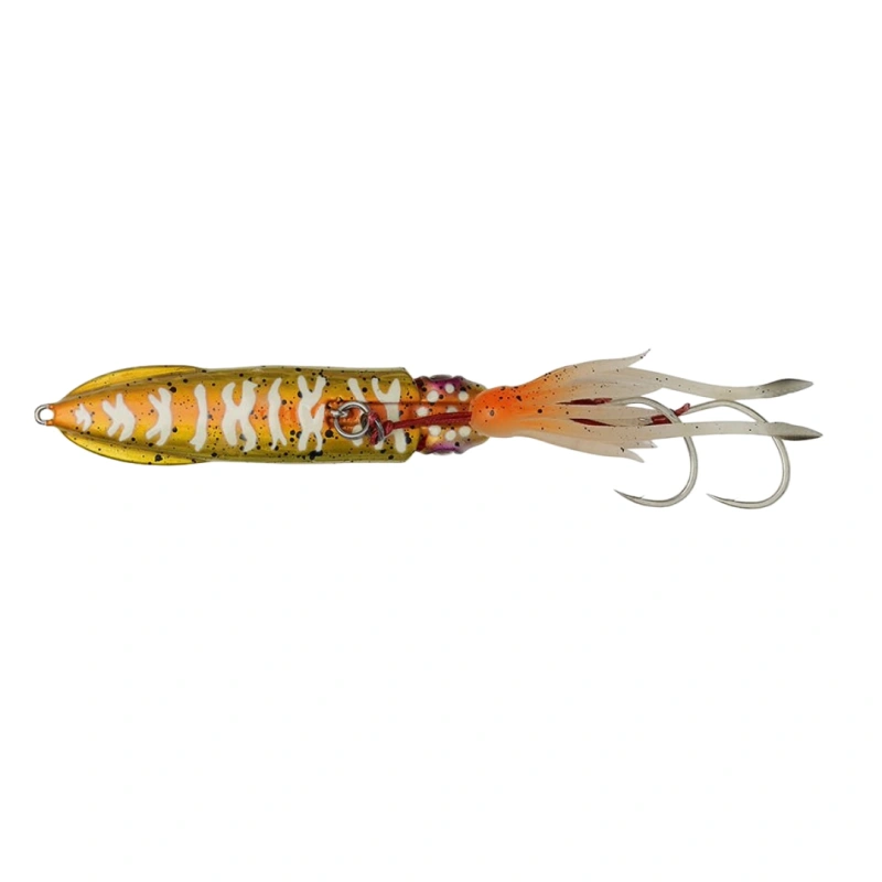 Savage Gear Swimsquid Inchiku 9cm 120gr Jig Yem - Orange Gold Glow