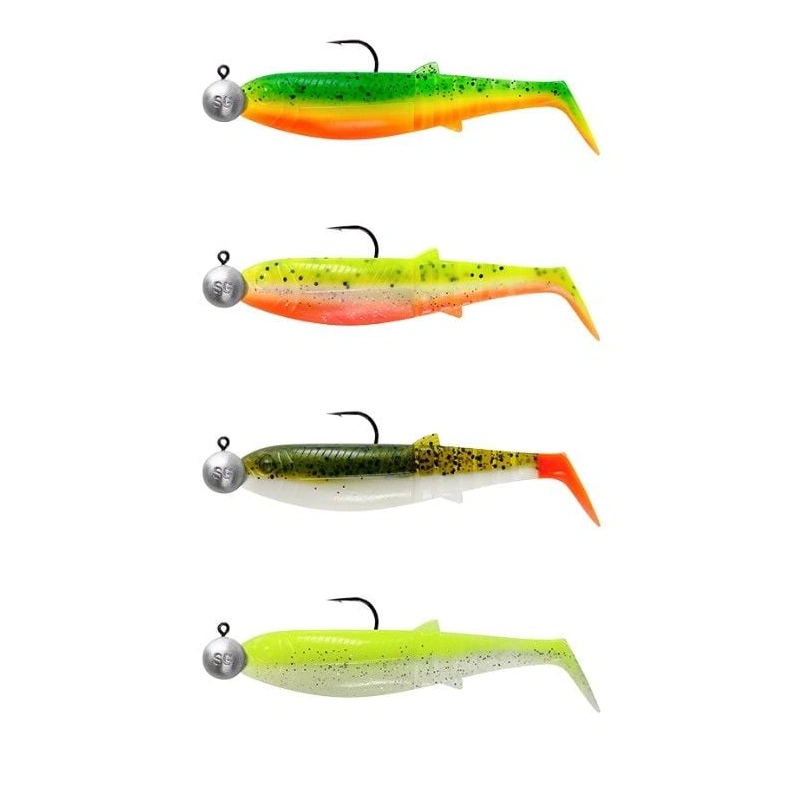 Savage Gear Cannibal Shad 10cm 9gr+10gr #3/0 Jig Head (4+4 Adet) Dark Water Silikon Yem