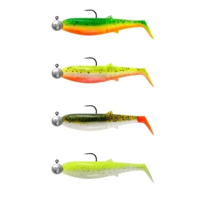 Savage Gear Cannibal Shad 10cm 9gr+10gr #3/0 Jig Head (4+4 Adet) Dark Water Silikon Yem