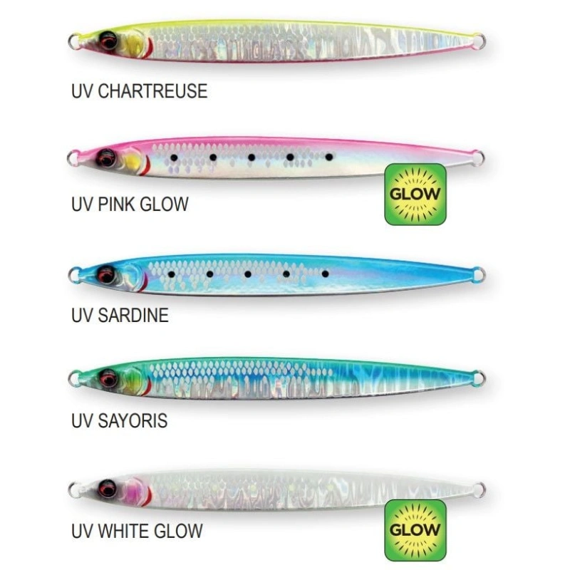 Savage Gear Sardine Slider 13cm 60gr Jig Yem - UV White Glow