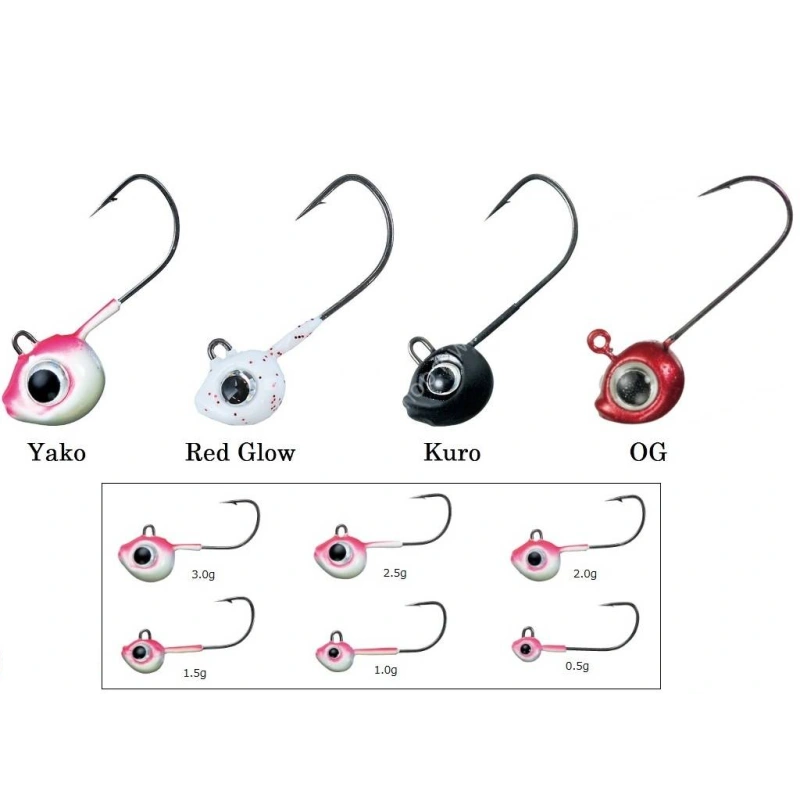 Daiwa Gekkabijin SW Light SS TG İğne Yako Glow Jig Head - 2.5gr No:8