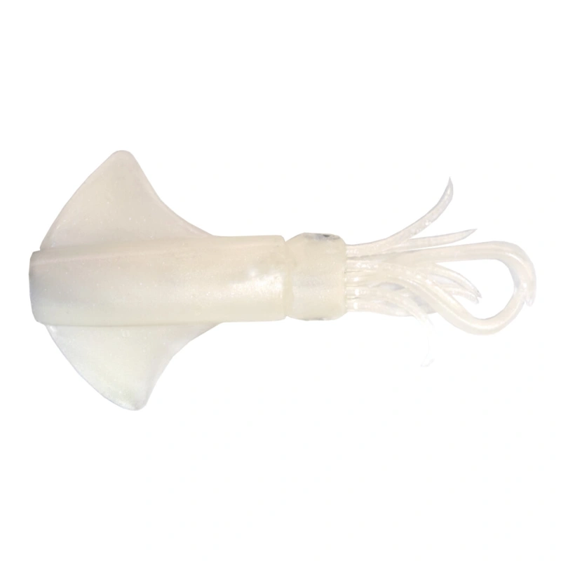 GT-Bio Kalamy Squid ( 2 Adet ) Silikon Yem Yedek Gövde - White Glow UV