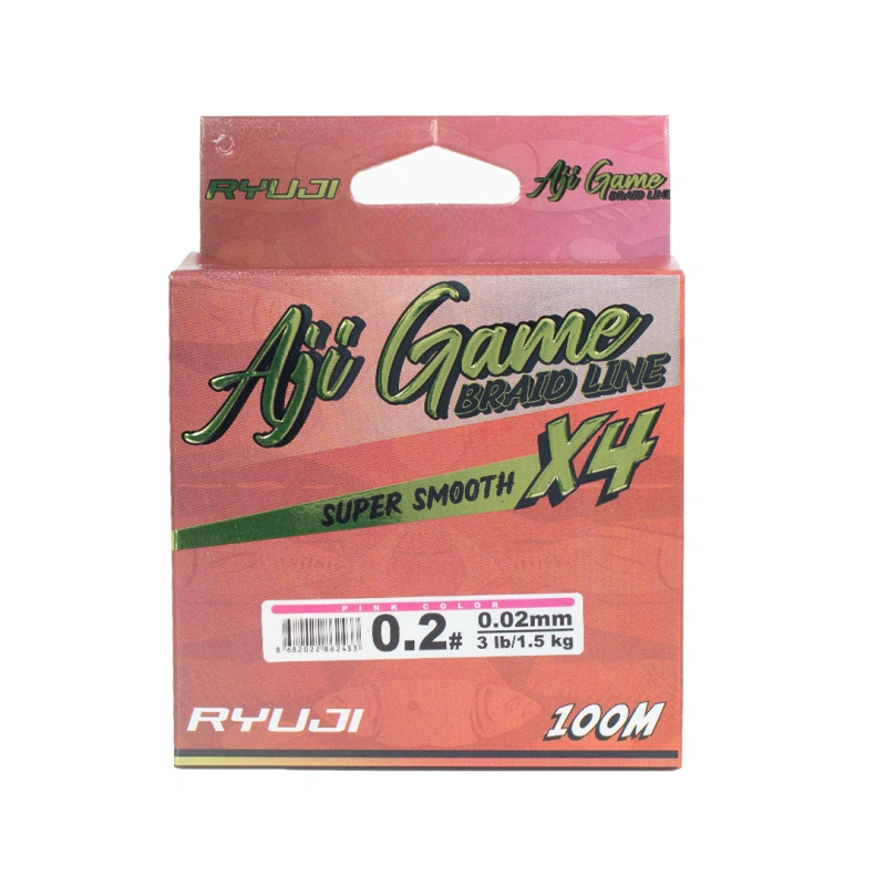 Ryuji Aji Game 4x 100m Pink İp Misina - 0.02mm - 0.05