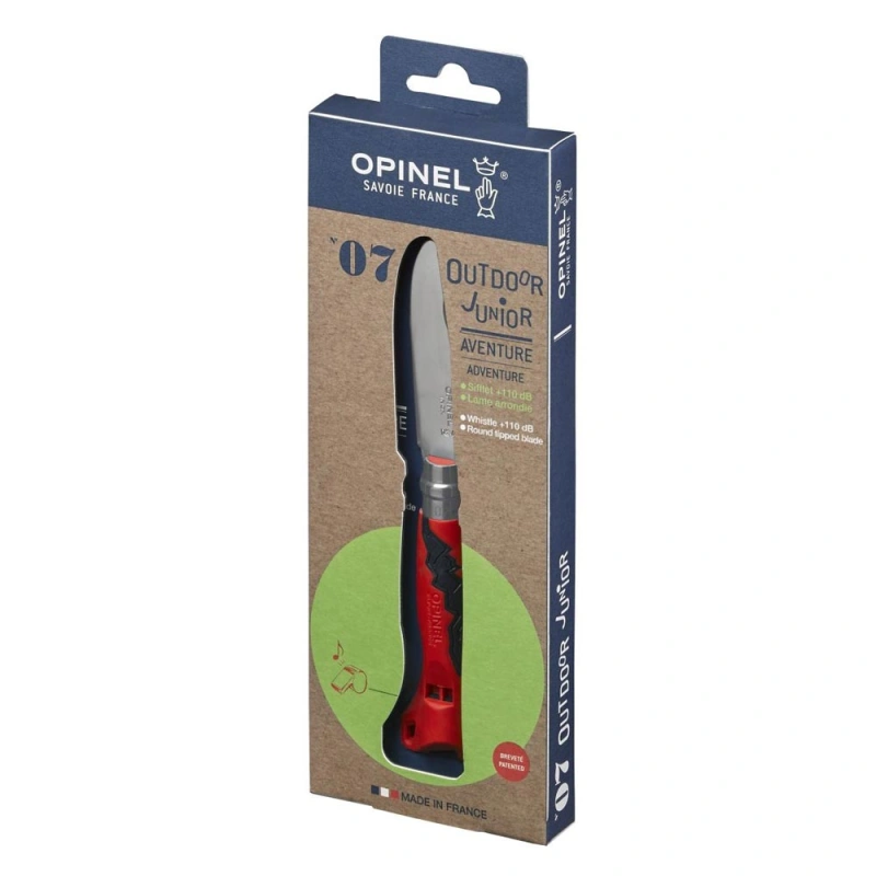 Opinel Inox No:7 Outdoor Kırmızı Paslanmaz Çelik Çakı