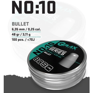 GMAX 6,35 mm Bullet PCP Saçma 48 Gr. No : 10