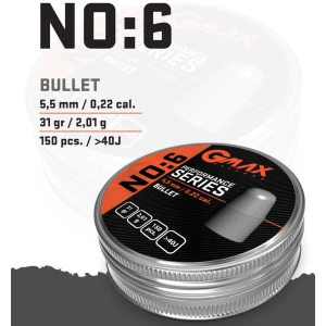 GMAX 5,5 mm Bullet PCP Saçma 31 Gr. No : 6