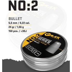 GMAX 5.5mm 24gr No:2 Bullet PCP Saçma