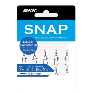 BKK Duolock Snap Swivel-51 (5'li Paket) Fırdöndülü Klips