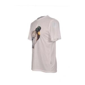 Guntack Basico Ördek Baskılı  Beyaz Tişört - XL