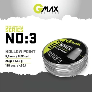 GMAX 5.5mm 26gr No:3 Hollow Point PCP Saçma