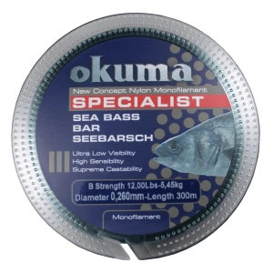Okuma Seabass 300 mt 14,50 lb 6,59 kg 0,285mm Yosun Yeşili Misina