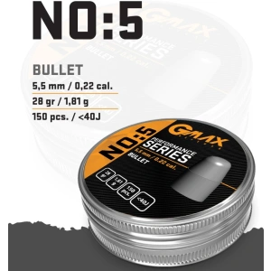 GMAX 5,5 mm Bullet PCP Saçma 28 Gr. No : 5