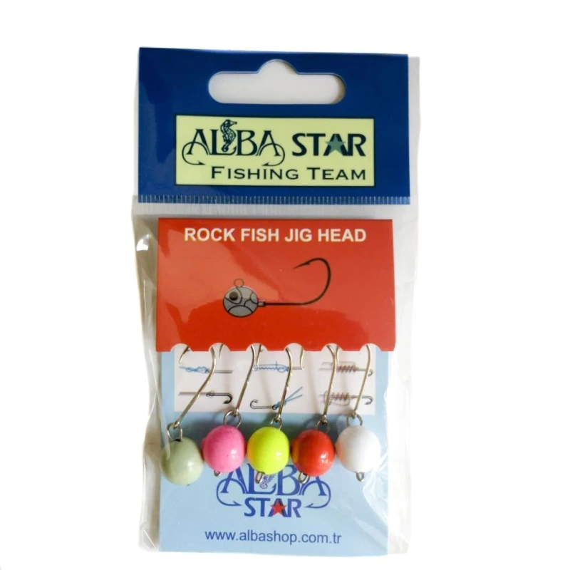 Albastar Rock Fish (5'li Paket) Jig Head - 2.7