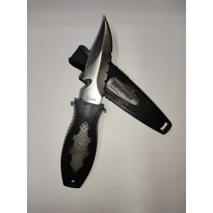 Problue KN-65-SIL Divers Knife  Siyah-Gri Dalış Bıçağı