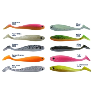 Fujin Duck Tail (3'lü Paket) 9cm Silikon Balık - Glowy