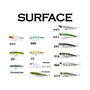 Fujin Surface Minnow Su Üstü 12.3gr 9cm Maket Balık - 004 Anchovy Chart