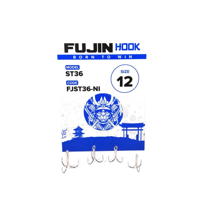 Fujin ST36 Üçlü Nickel (6 Adet) Maket Balık İğnesi - 16