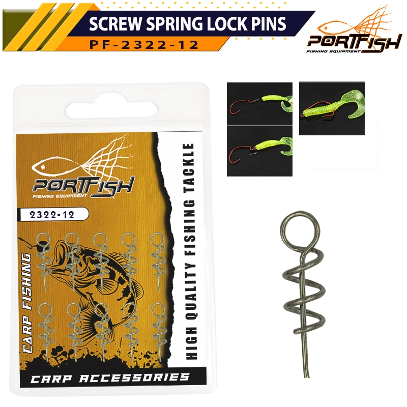 Portfish 2322-12 Screw Spring (10'lu Paket) Lock Pins Sazan Aparatı