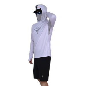 Fujin Pro Angler Dark White T-Shirt - XL