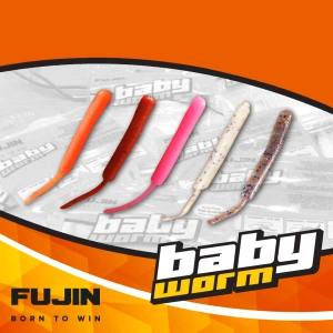 Fujin Baby Worm (18'li Paket) 5.2cm Floating LRF Silikonu - Shirasu Violet