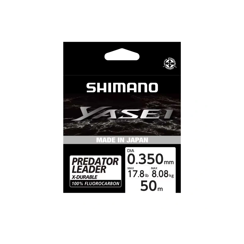 Shimano Yasei Predator 50m 0.35mm 8.08kg Grey Fluorocarbon Misina