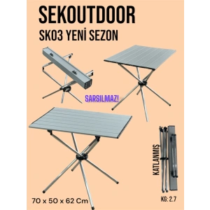 Sekoutdoor SK03 Alüminyum Katlanır Kamp Masası