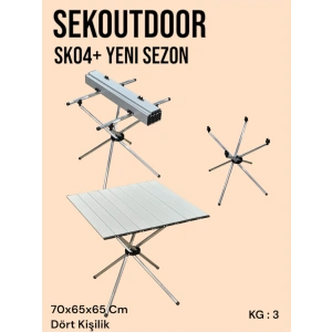 Sekoutdoor SK04+ Alüminyum Katlanır Kamp Masası